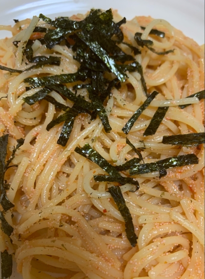 あえるだけ、簡単！明太子パスタ