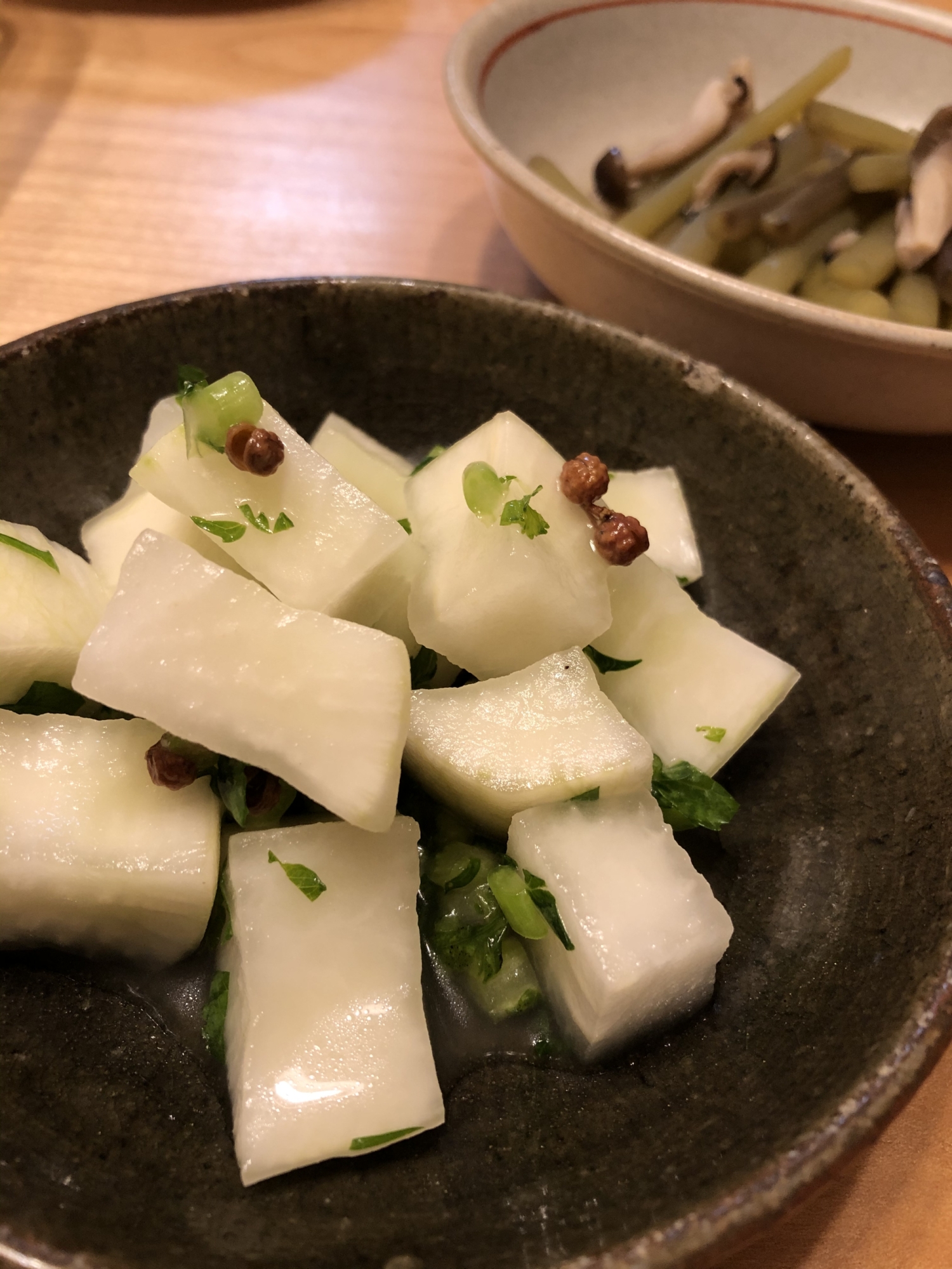 大量消費！大根の花椒風味の即席漬け