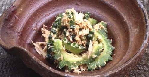 ゴーヤとなまりぶしの胡麻和え