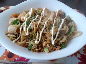 コチュ味噌味の焼きうどん