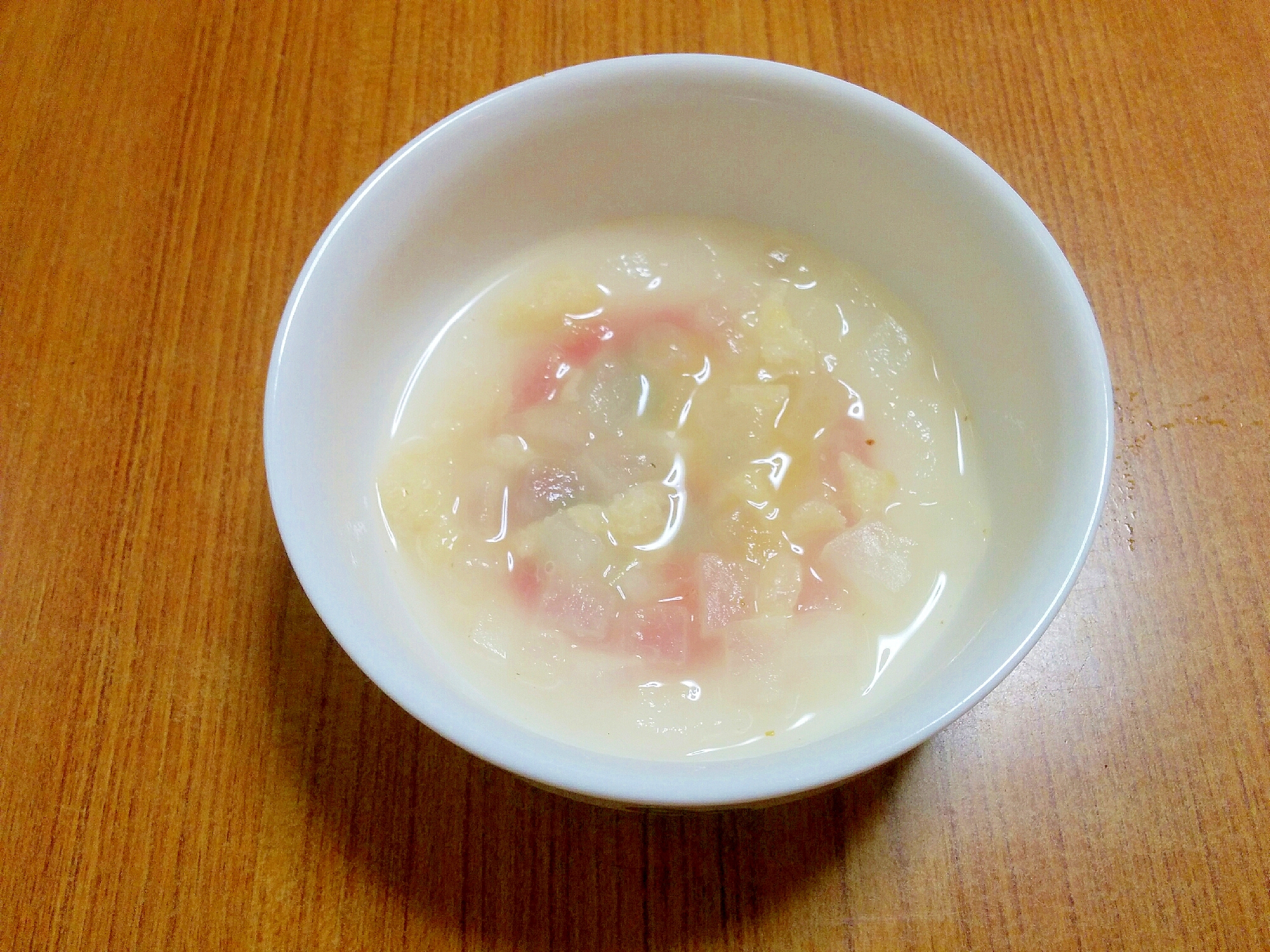 【離乳食】冬瓜とお揚げのお味噌汁