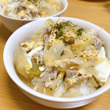 豚と卵で他人丼