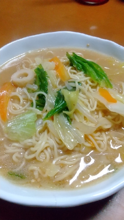 牛乳でコク出し☆具を炒めない☆簡単☆ちゃんぽん麺