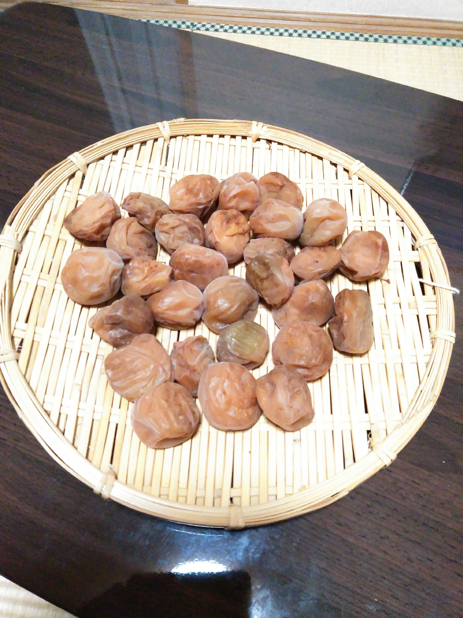 冷凍梅の梅干し