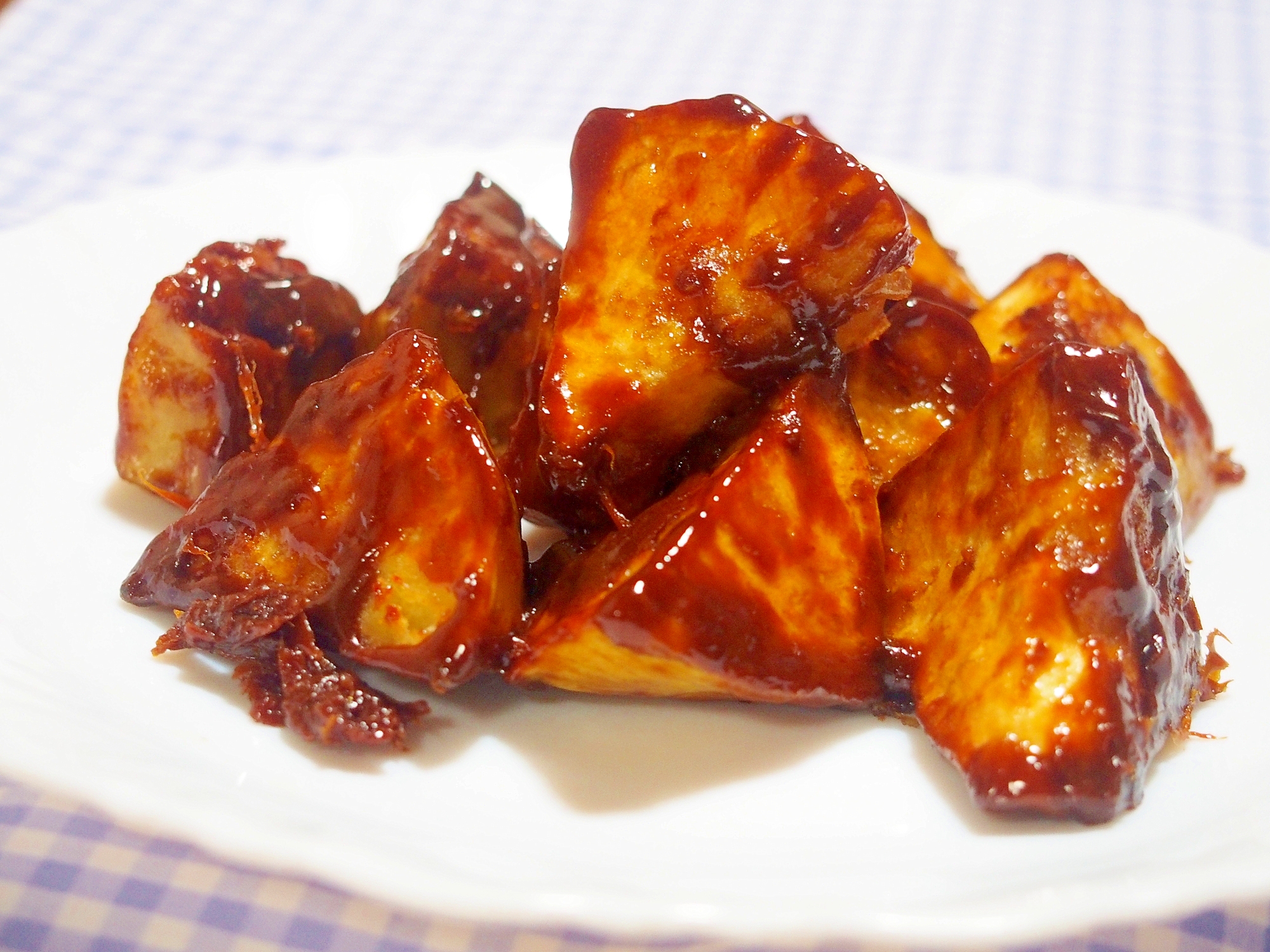 簡単!黒糖の大学芋♪揚げ焼きで♪