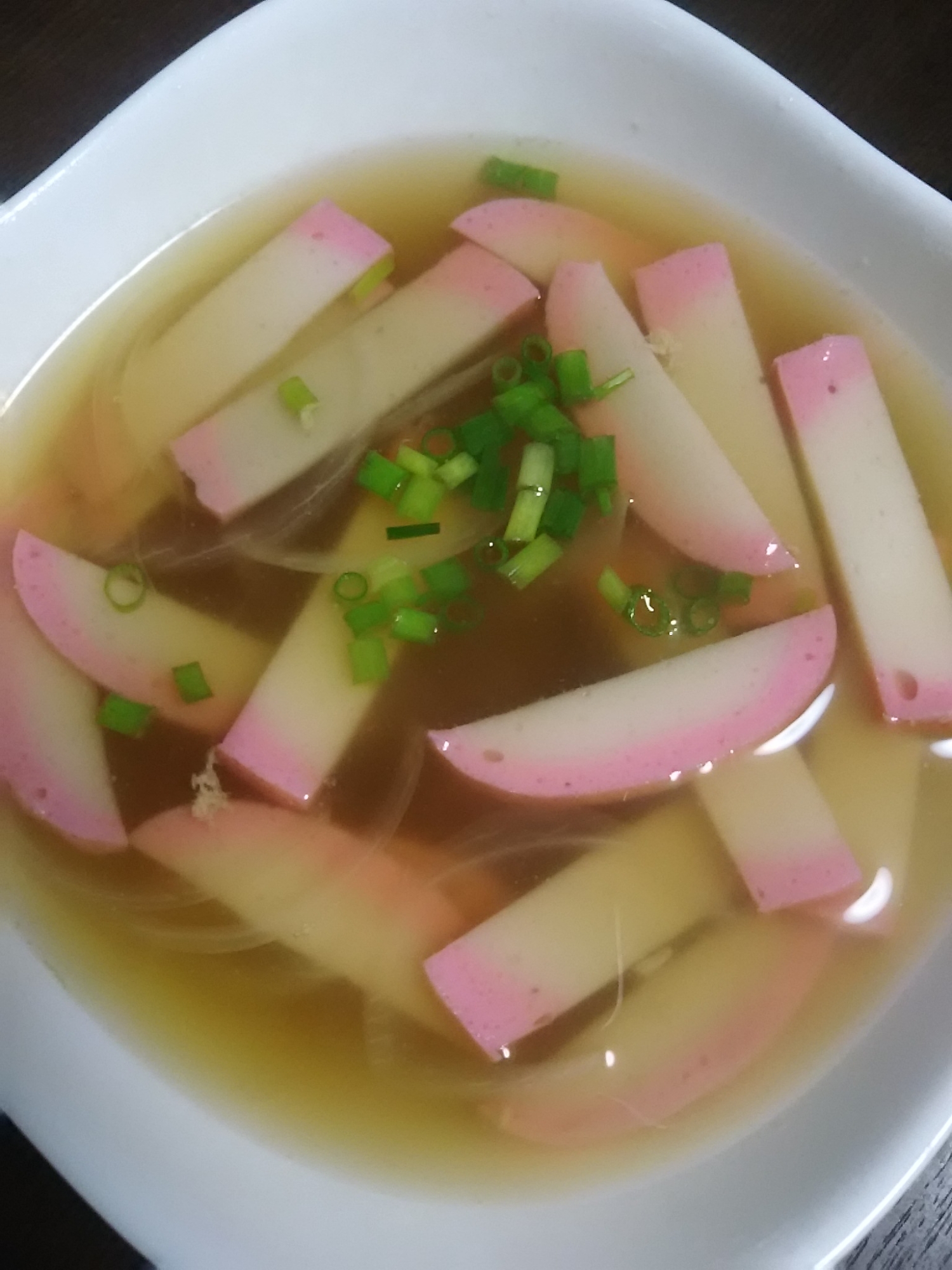 カマボコと玉ねぎのしょうがスープ(^^)