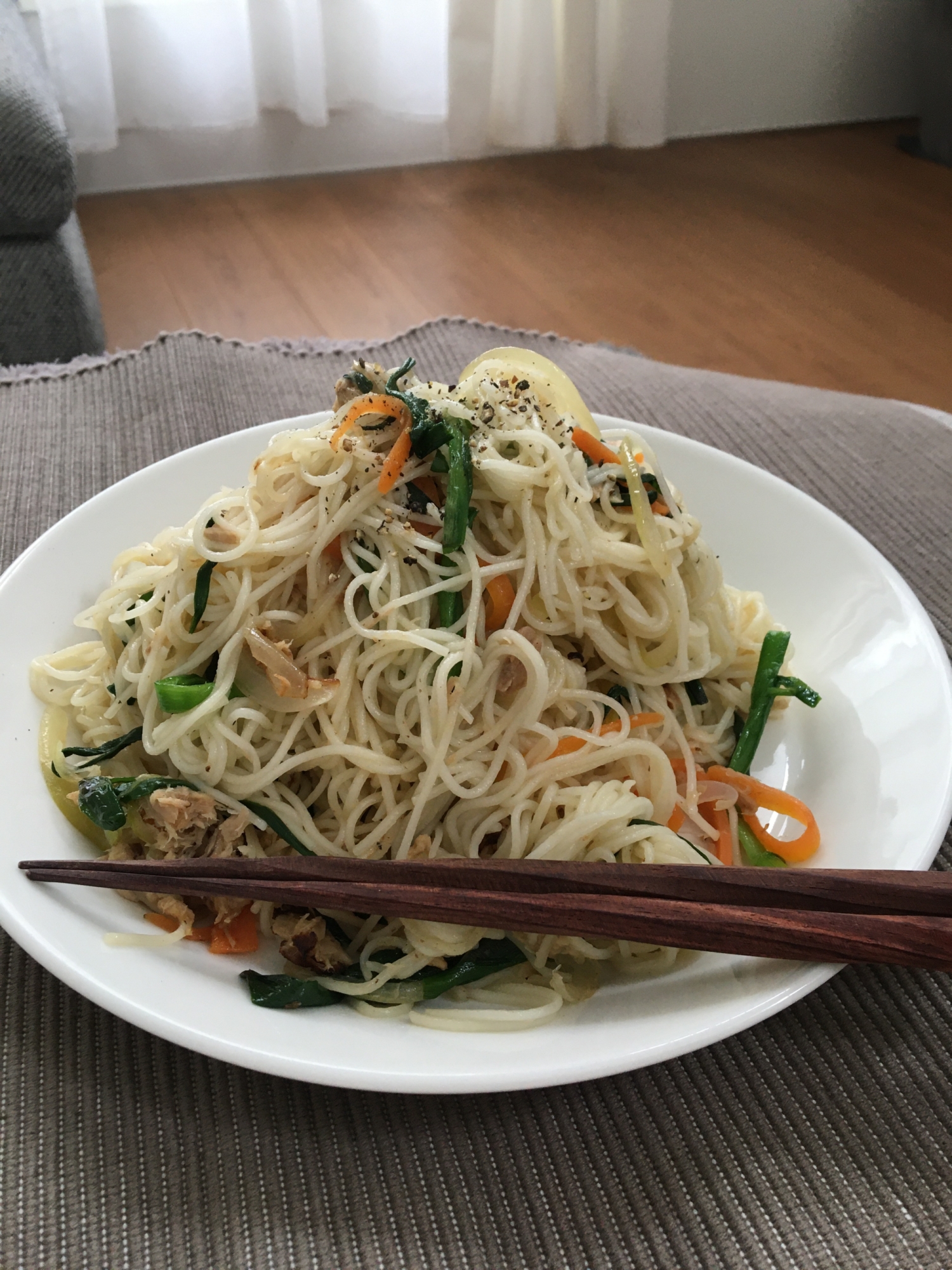 なんちゃないけど美味しい素麺チャンプルー