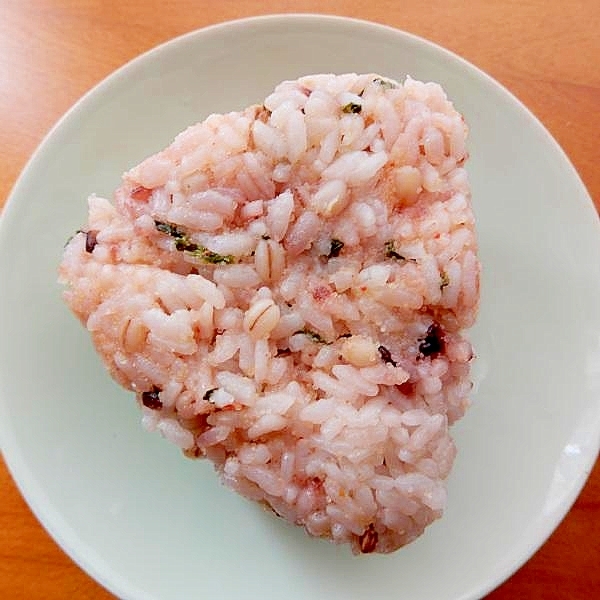 ４分！明太子（切り子）&刻み海苔❤雑穀おにぎり♪