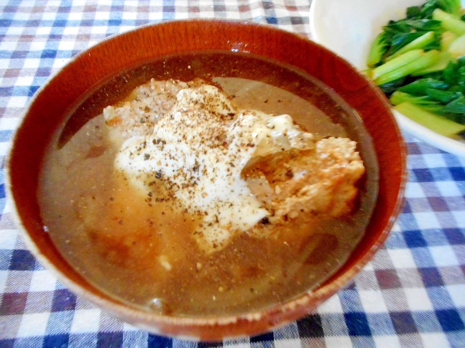 れんこん団子と玉ねぎのチーズ味噌汁 レシピ 作り方 By Mococo05 楽天レシピ