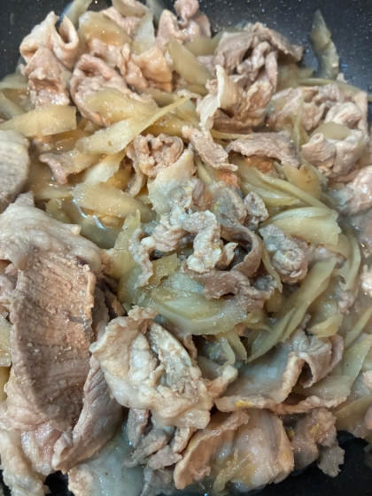 豚肉とごぼう玉ねぎの味噌炒め