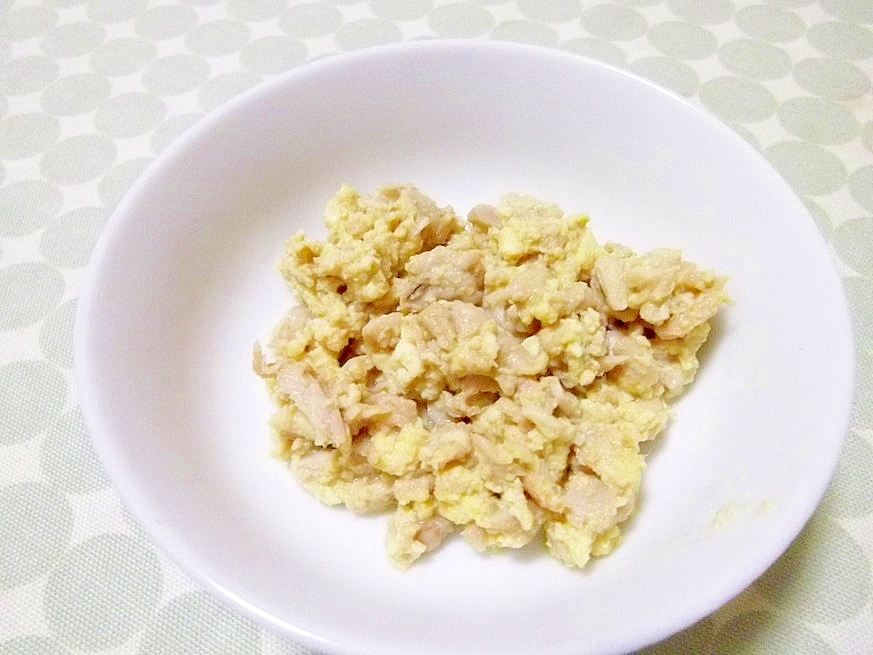 幼児食 レンジで簡単 まぐろの甘辛炒り豆腐 レシピ 作り方 By へんてこぽこりんママ 楽天レシピ