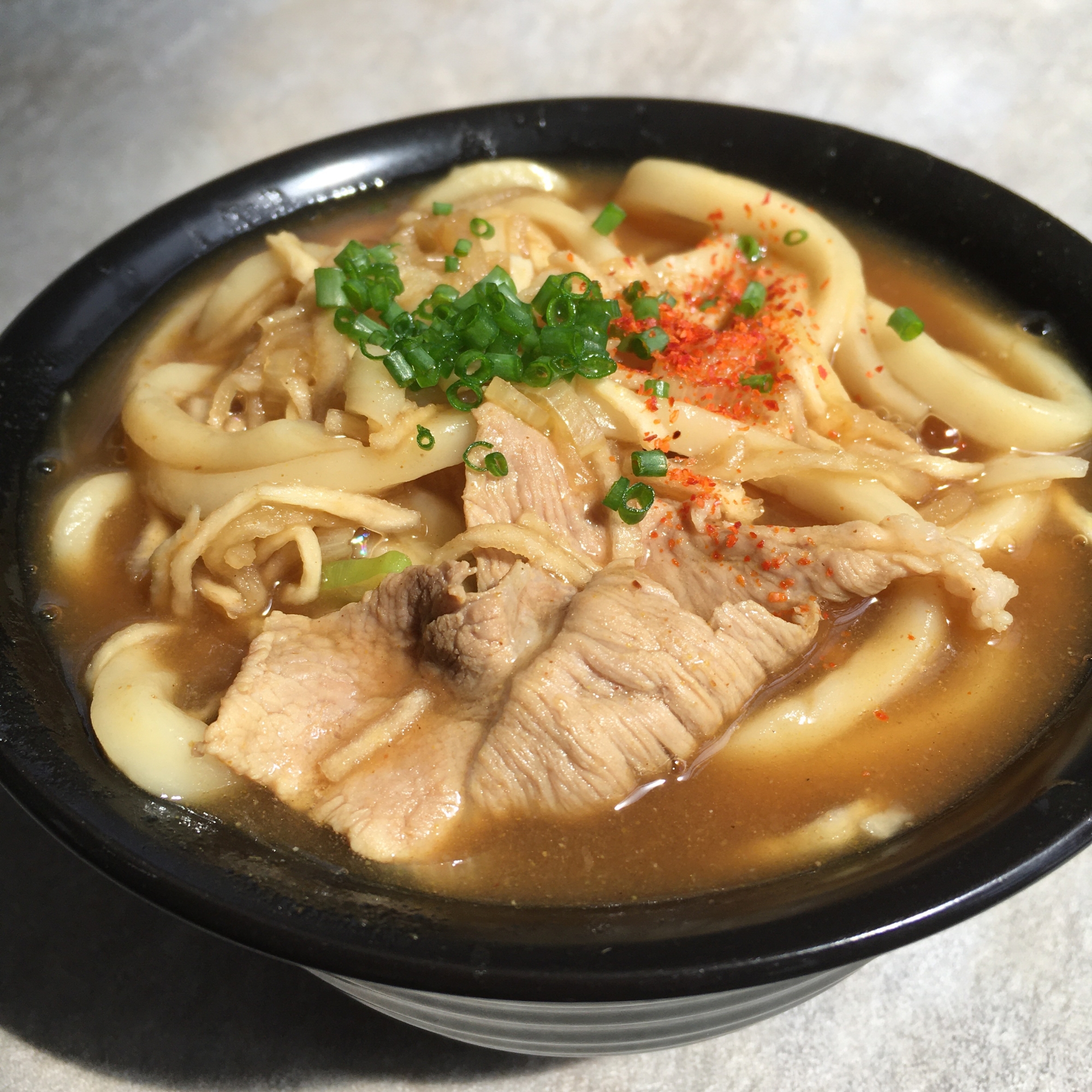 豚肉と切り干し大根deカレーうどん♪