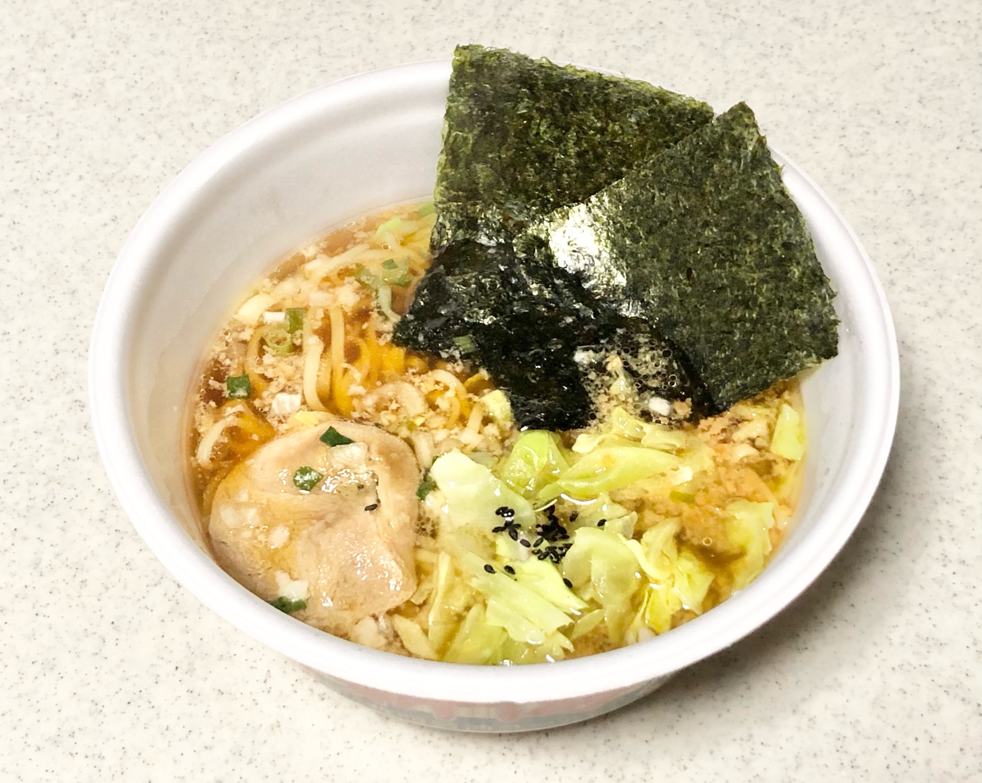 簡単⭐カップラーメンに和風トッピング