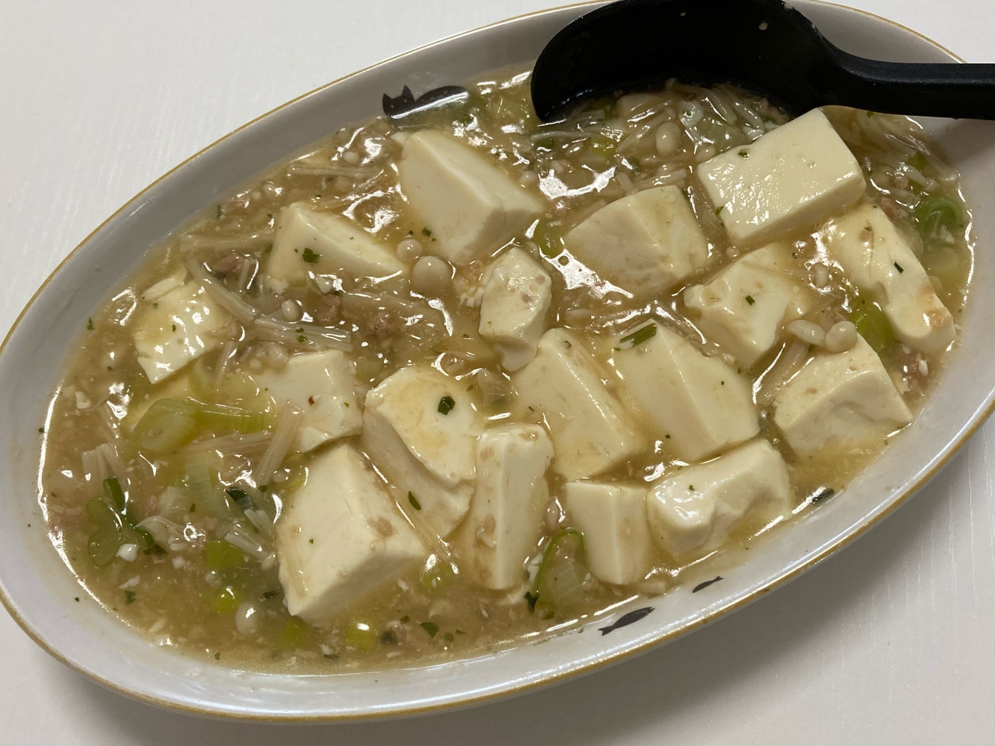えのき茸入り 麻婆豆腐 (塩味)
