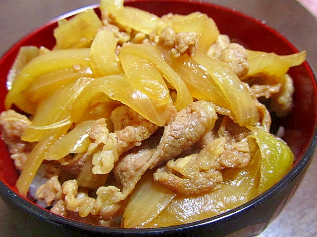 我が家の大好きな牛丼(^^♪