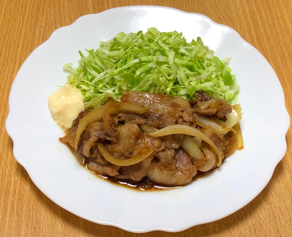 豚バラ肉の生姜焼き♪