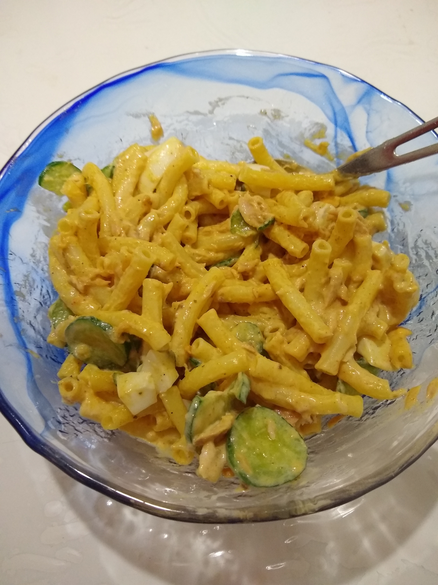 意外といける!カレー風味のマカロニサラダ