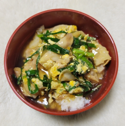 【15分で簡単！】あんかけ豚にら玉丼