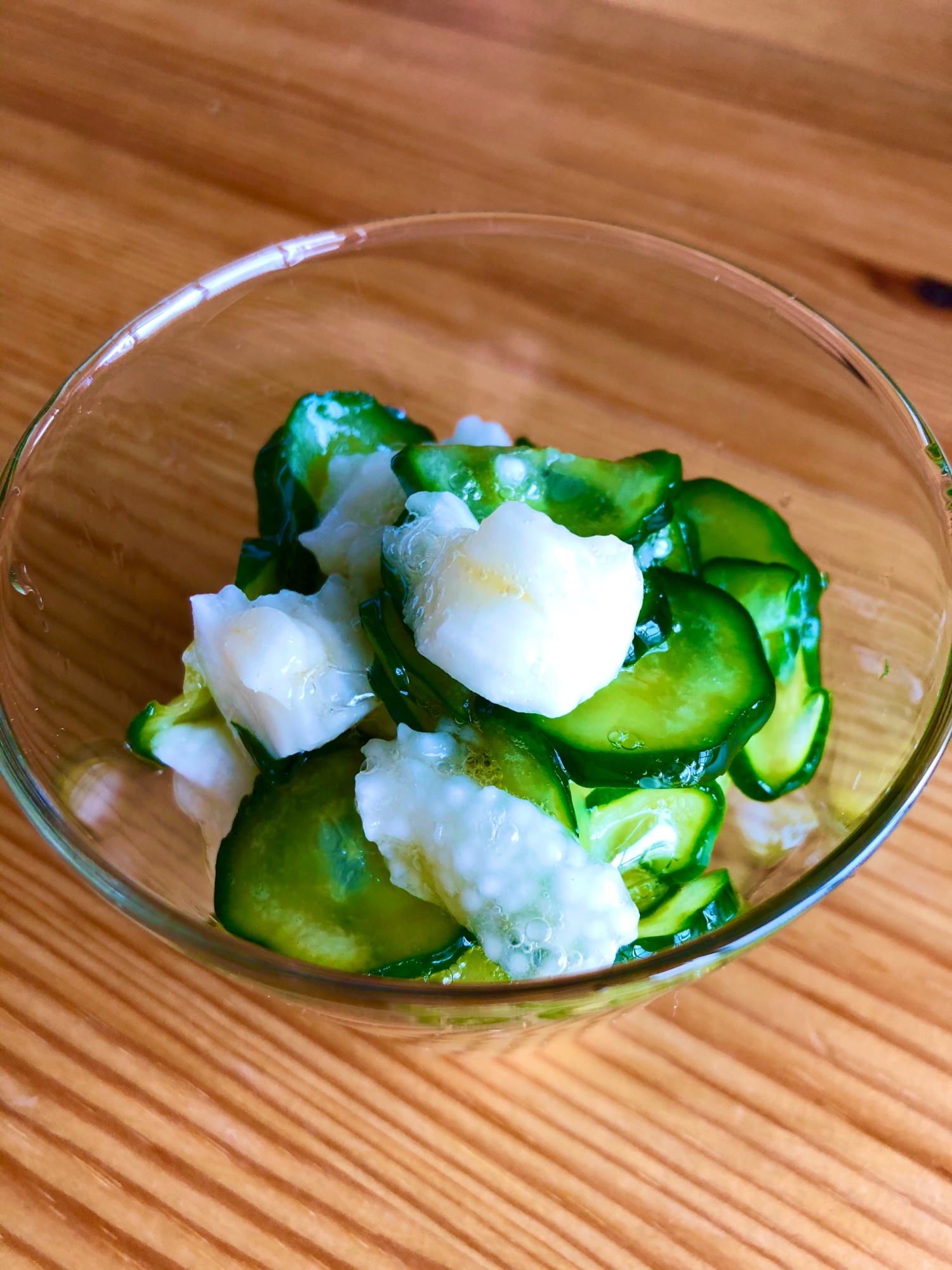 夏バテに☆きゅうりと山芋の酢の物