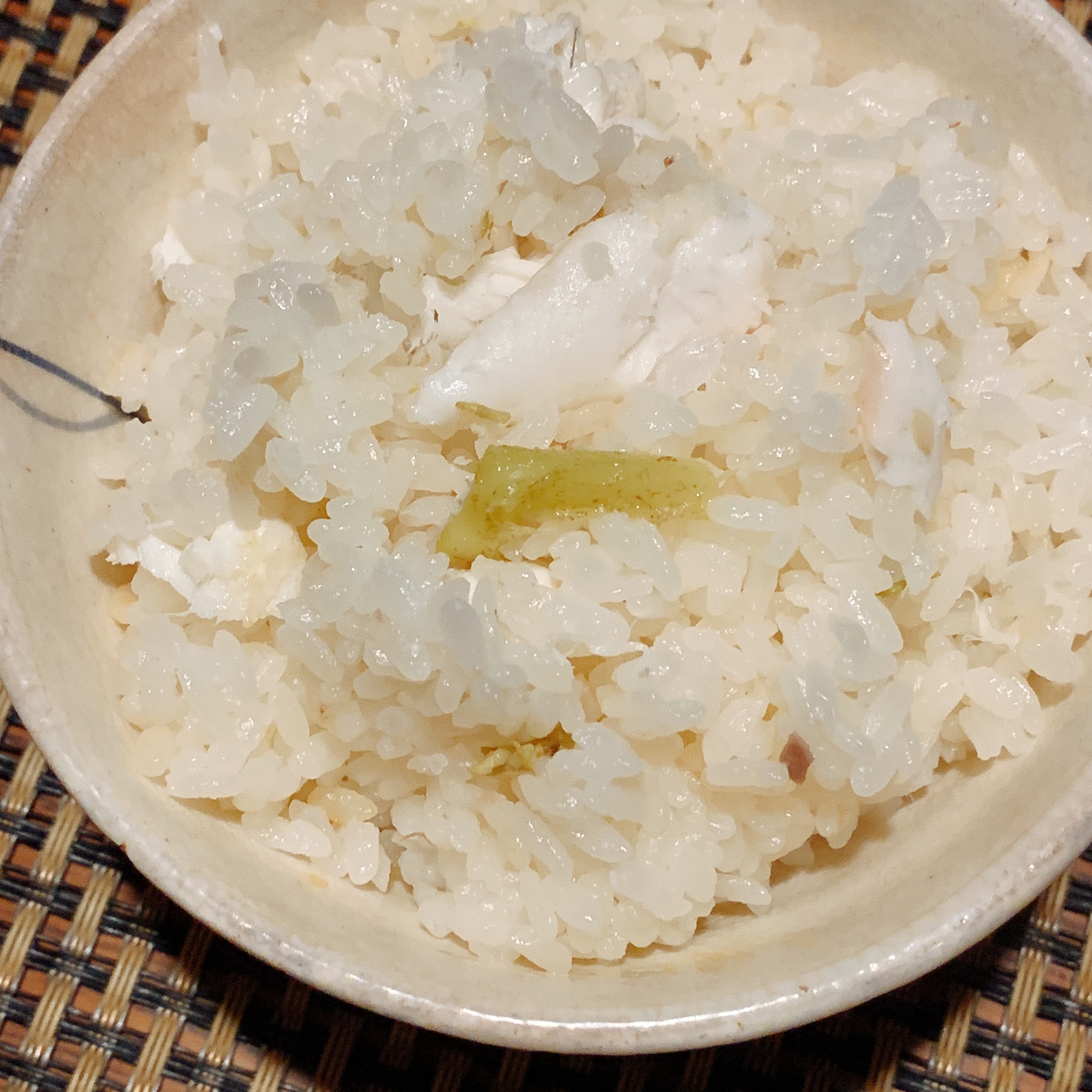 春かおる、鯛とうどの炊き込みご飯