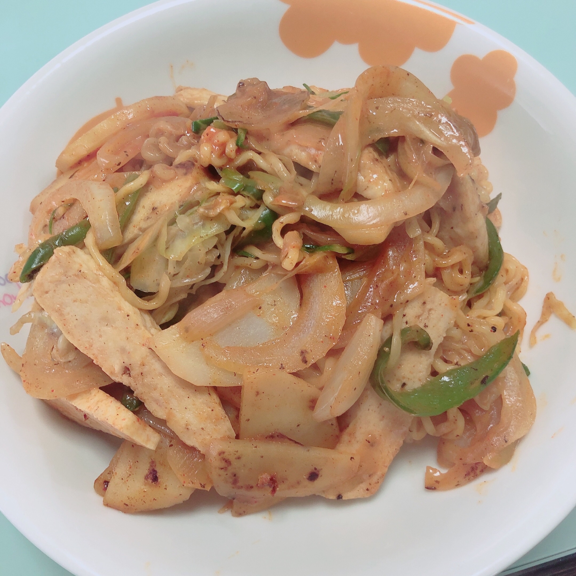 サリ麺で韓国風アレンジ!焼きそば★
