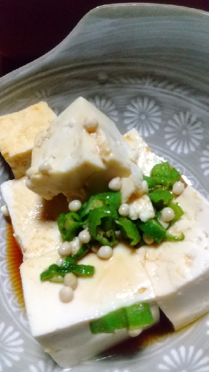 納豆オクラ豆腐