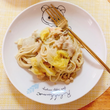 【簡単なのに本格】三種のきのこのパスタ