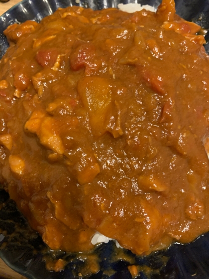 ポーク+豚挽肉の無水カレー