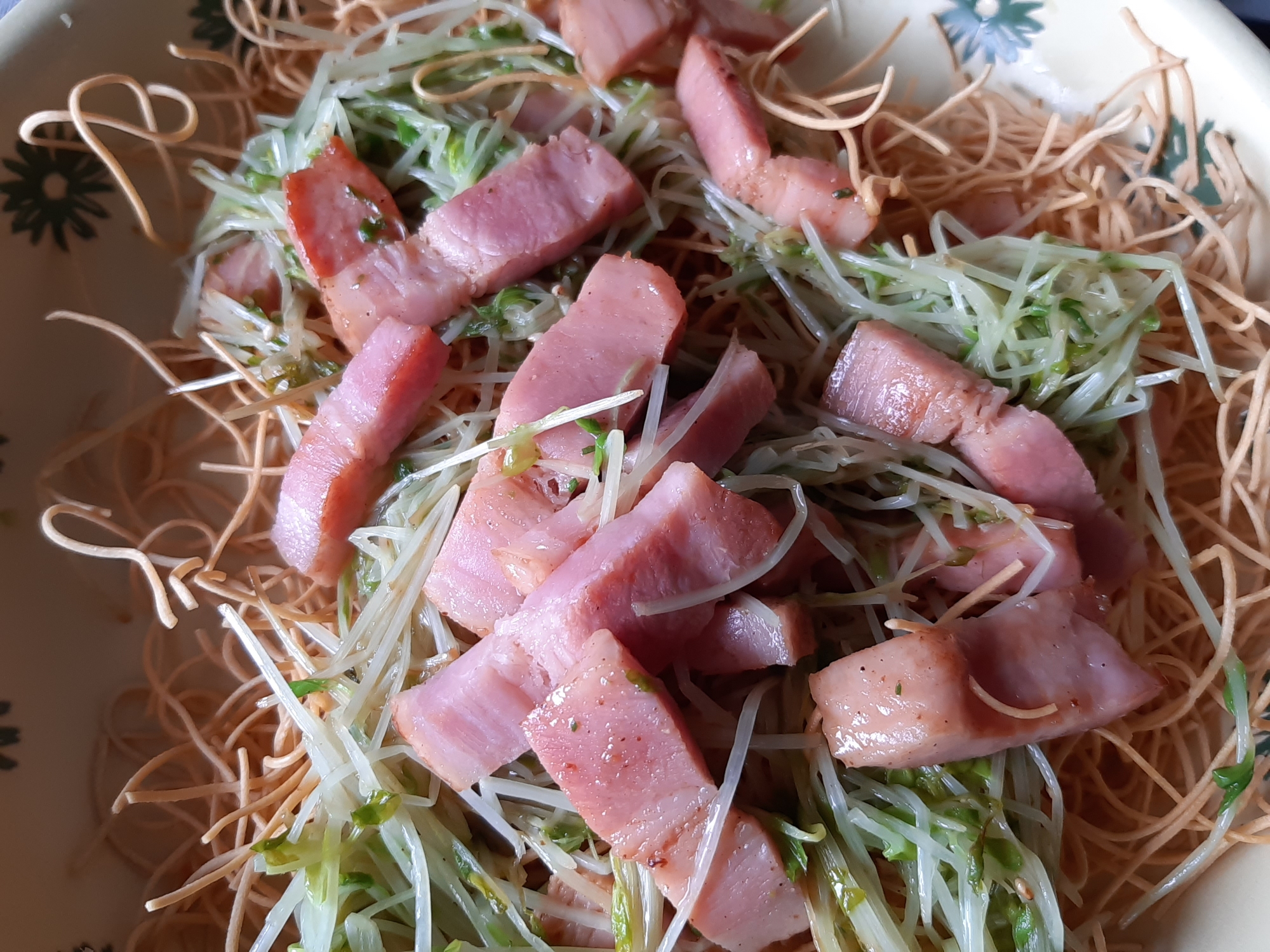 無限キャベツのもとで作る豆苗炒め レシピ 作り方 By B A んっちょ 楽天レシピ
