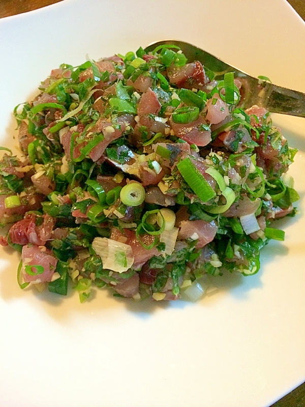 薬味たっぷり アジのタタキ レシピ 作り方 By きのこのみみ 楽天レシピ 薬味たっぷり アジのタタキ レシピ 作り方 By きのこのみみ 楽天レシピ