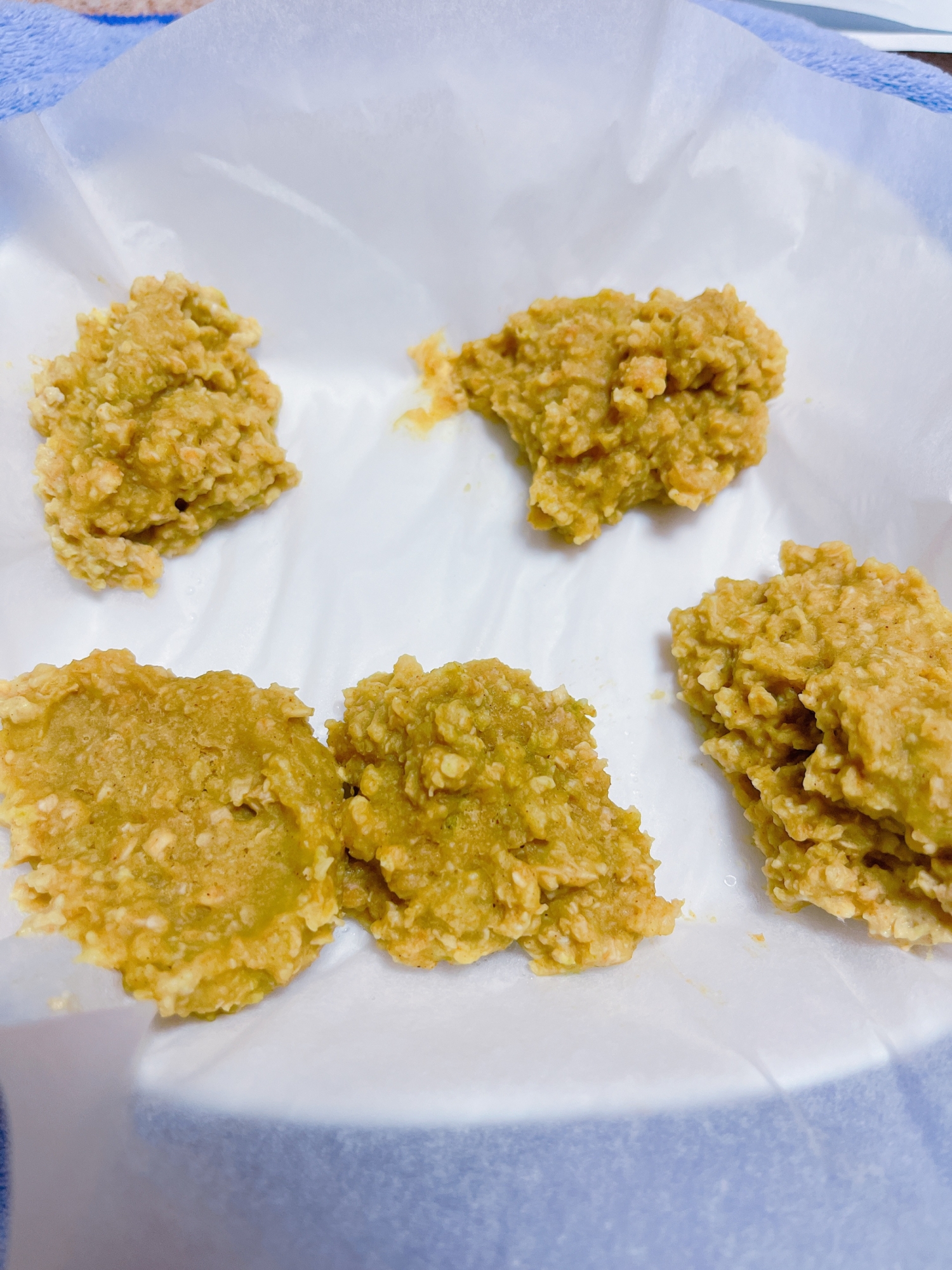 オートミールdeもちふわミニ蒸しパンin豆腐入り
