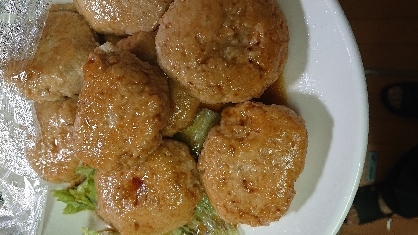 れんこんつくねの照り焼き