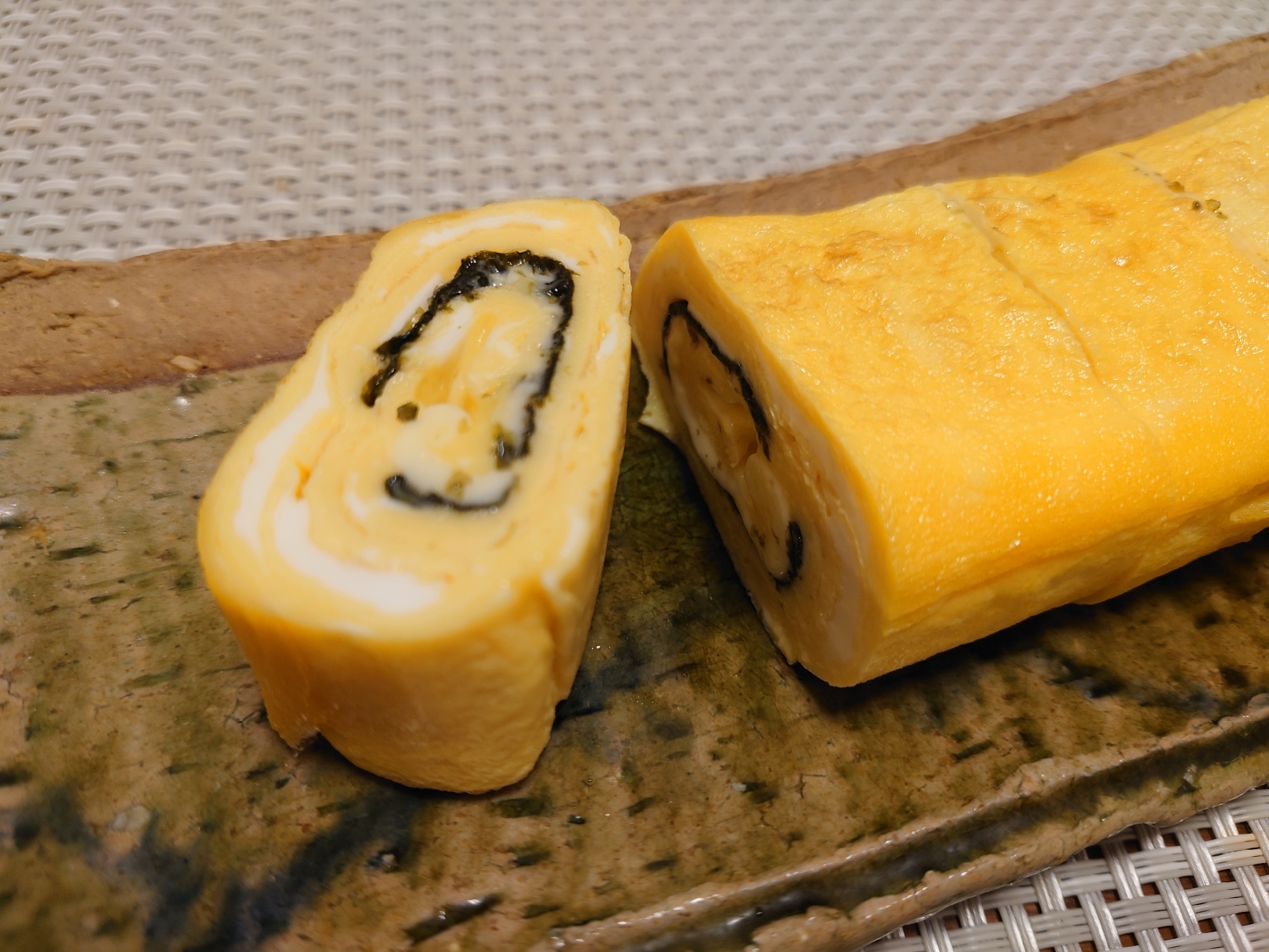海苔チーズの簡単玉子焼き