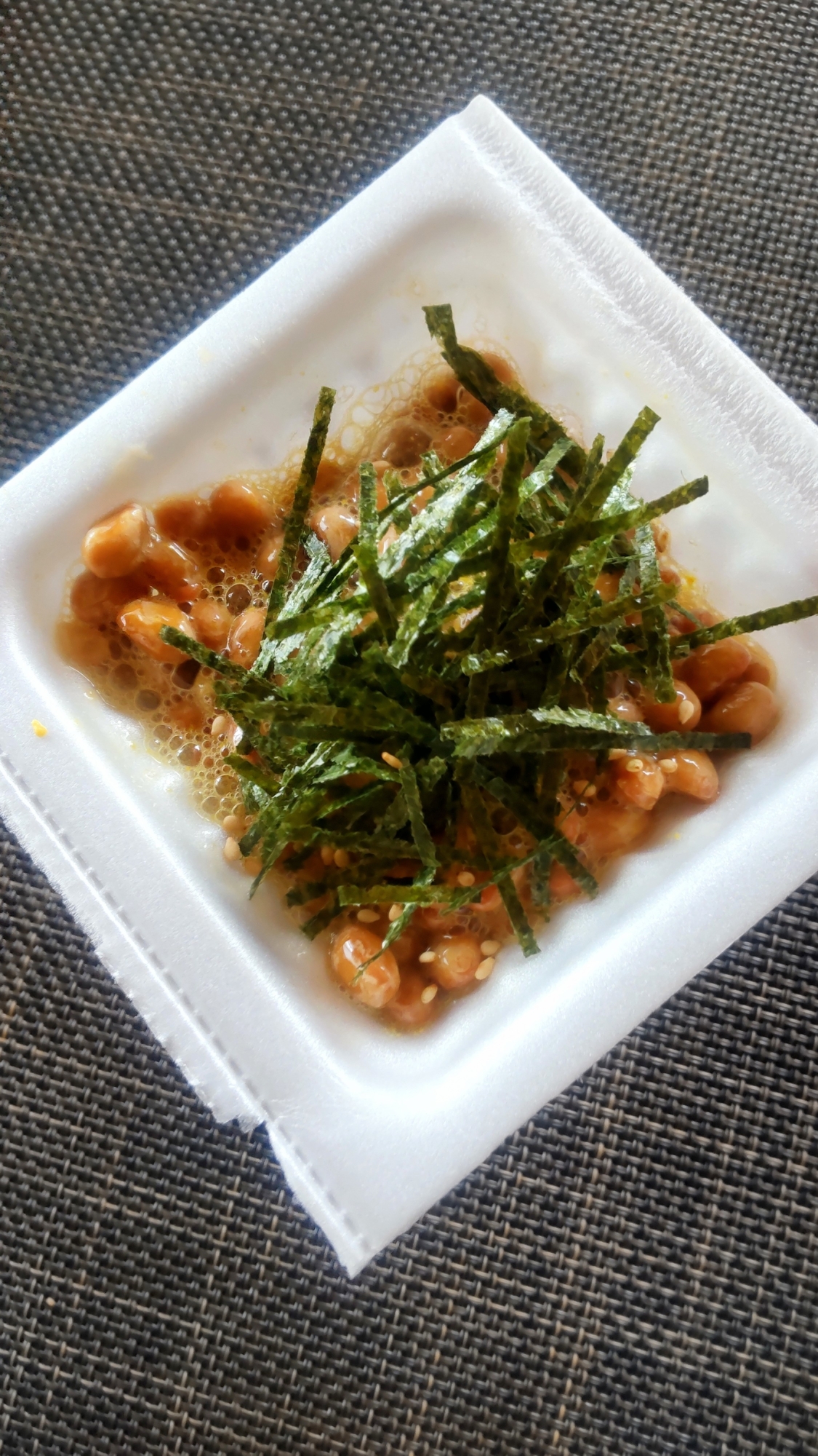 たっぷり海苔の納豆