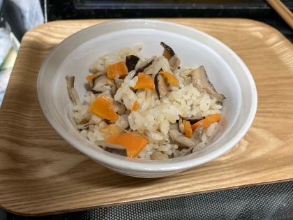 サバ缶と椎茸の☆炊き込みご飯