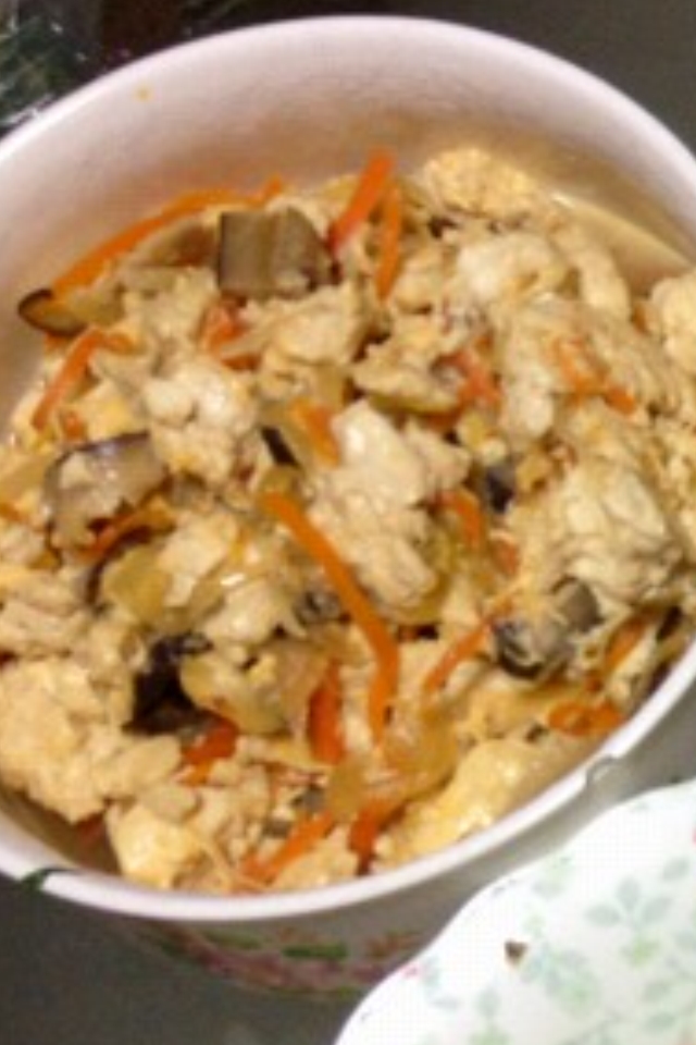 麺つゆで簡単★パパッと炒り豆腐