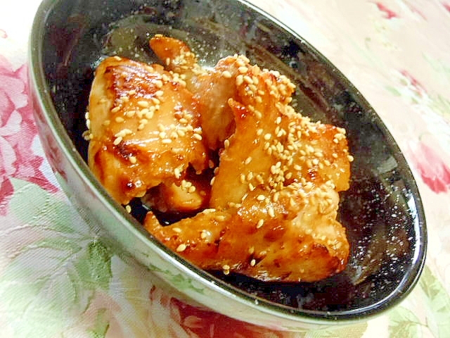 サッパリ❤鶏もも肉ｄｅ醤油麹と黒酢蜂蜜の照り焼き❤