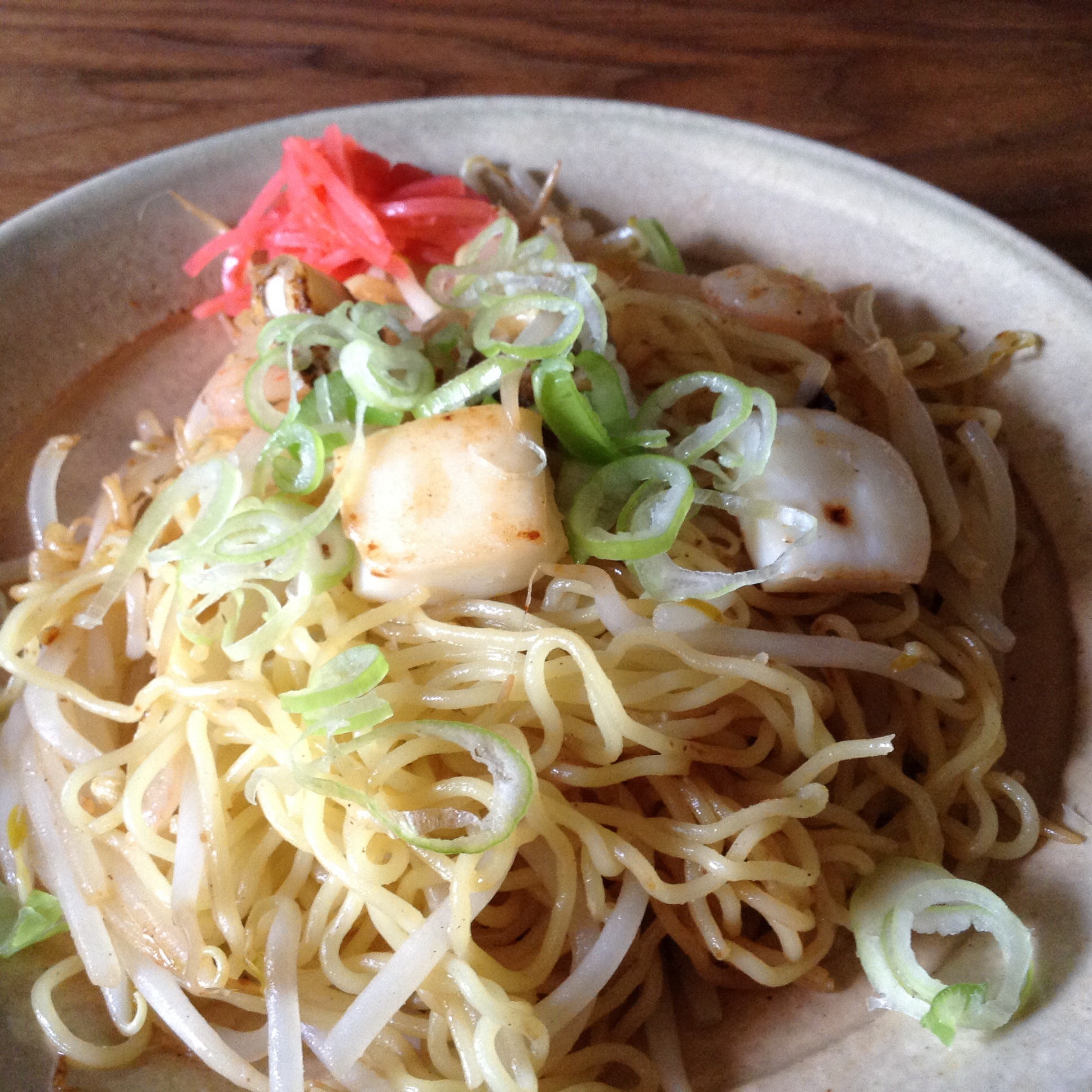 シーフードの塩焼きそば