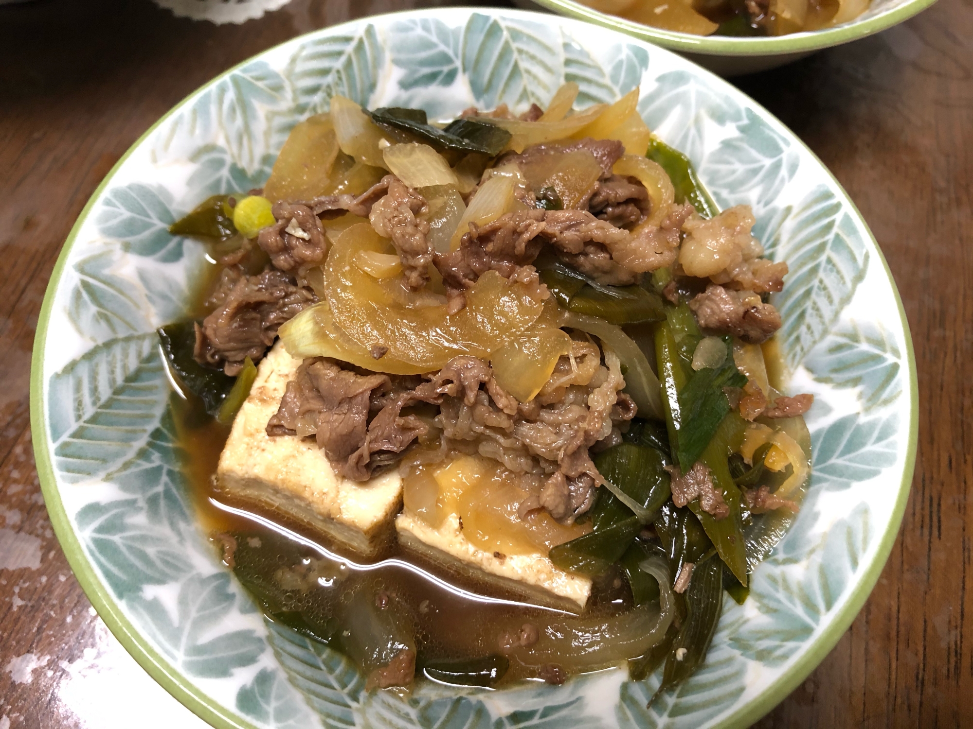 簡単！！サッと炒めて煮るだけ♬肉豆腐♬