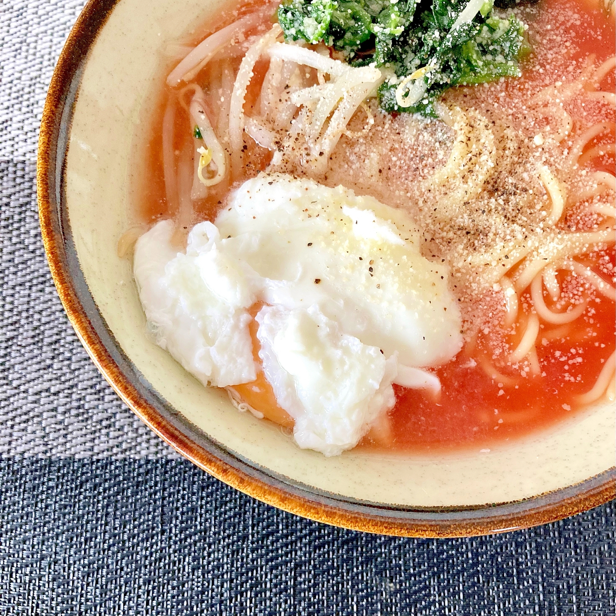 ズボラ仕様のトマトだしラーメン