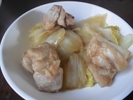 白菜と鶏の中華炒め