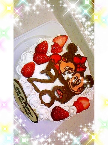 ミッキー ミニーのキャラケーキ レシピ 作り方 By ちびすけ712 楽天レシピ ミッキー ミニーのキャラケーキ レシピ 作り方 By ちびすけ712 楽天レシピ