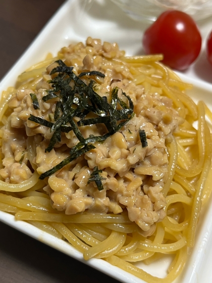 簡単♪納豆パスタ★バター醤油味