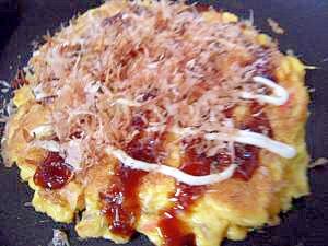 お好み焼きのような玉子焼き