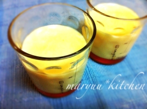 材料3つだけ♥ぷるぷる豆乳プリン