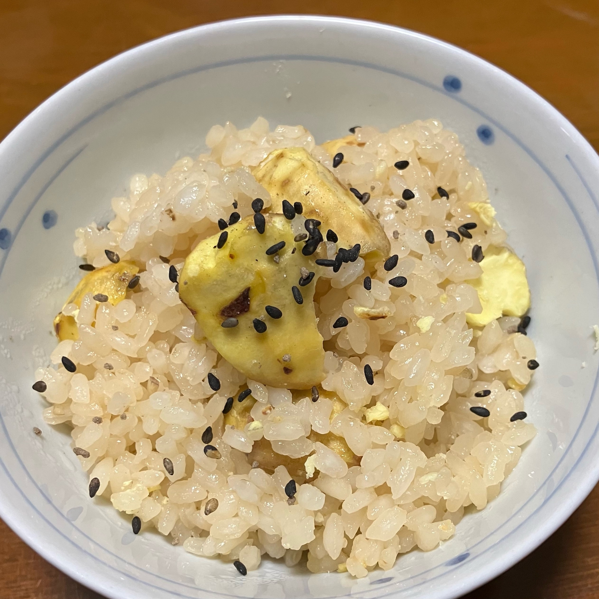 圧力鍋で《栗ご飯》