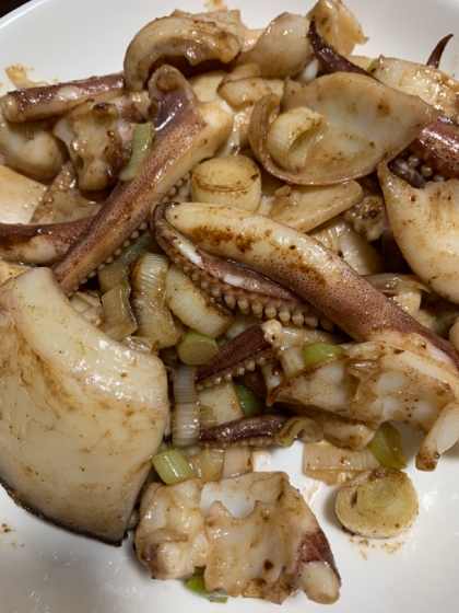 いかゲソのバター醤油炒め