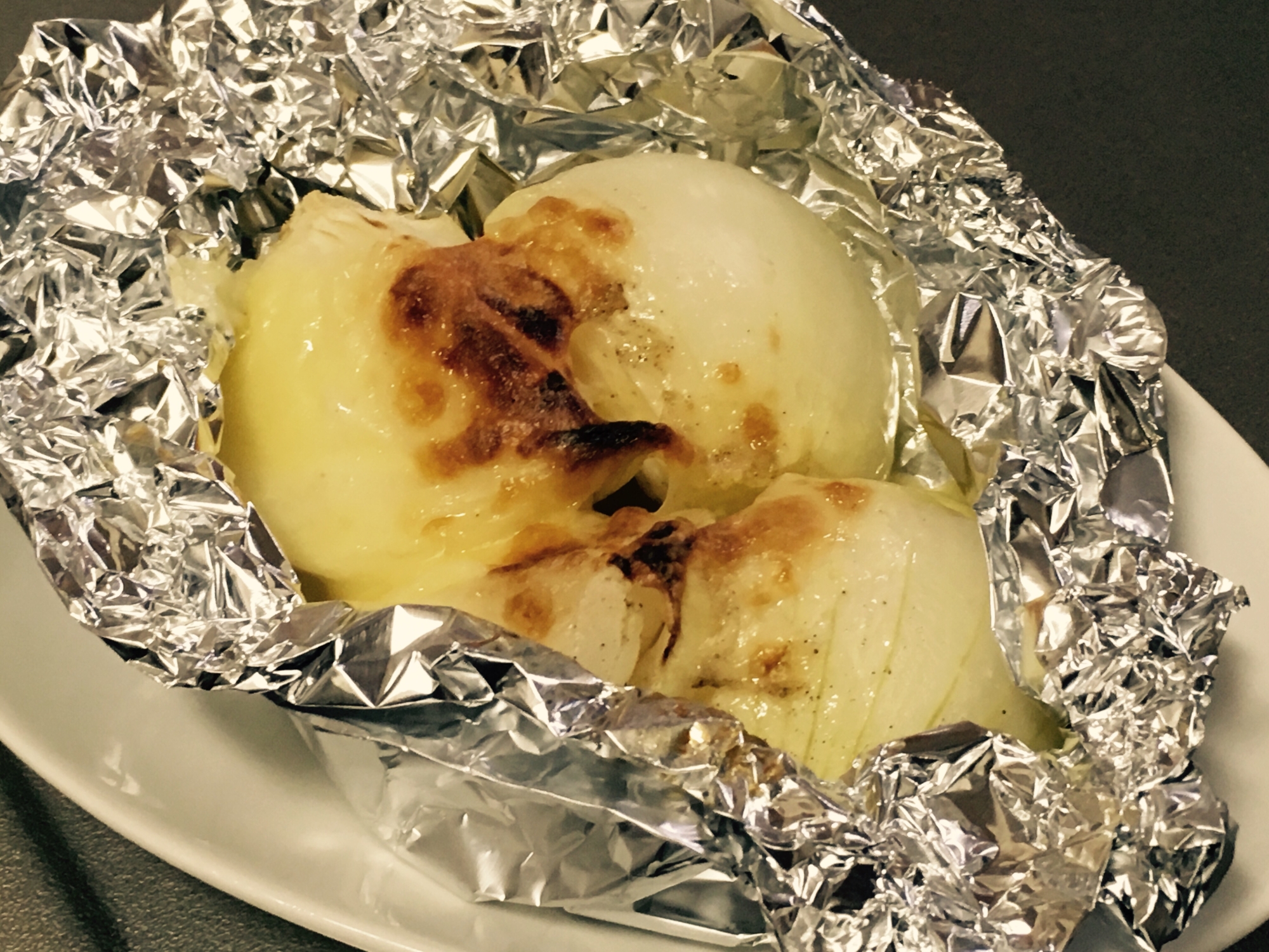 簡単 新たまねぎのチーズホイル焼き レシピ 作り方 By ガンジス河 楽天レシピ