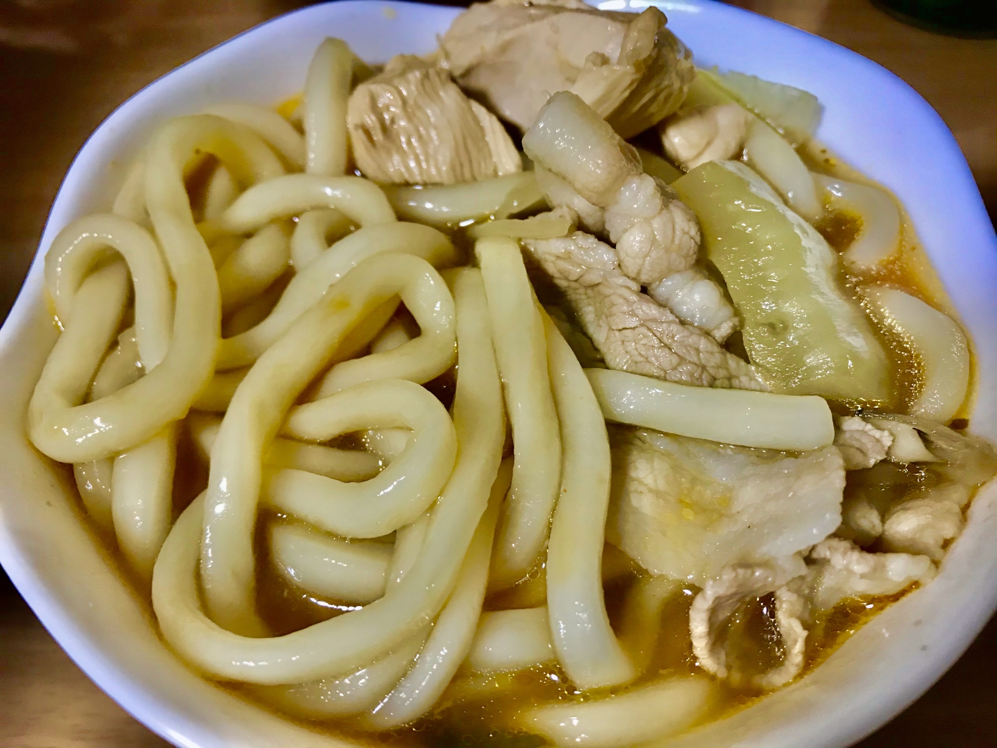 2種類の肉うどん