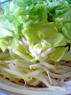 蒸し肉野菜たっぷりつけうどん☆カレー味